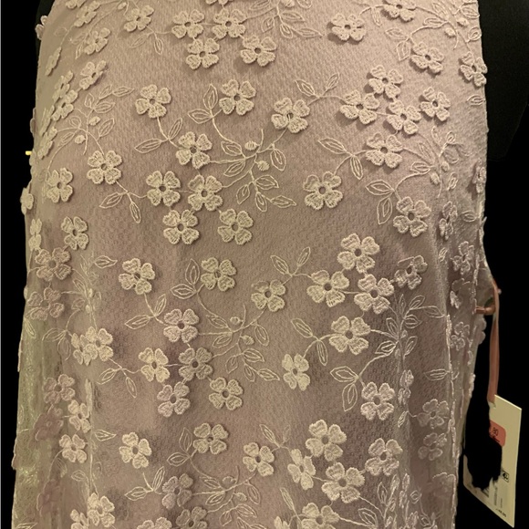 Alex Marie Lilac Lace Overlay Dress - Picture 6 of 13